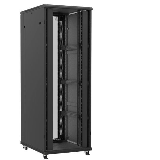 Baie serveur 47U 800x100x2283mm (LxPxH) 800kg, Sans porte avant / Porte arrière en verre double main product photo
