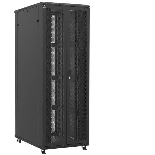 En kit - Baie serveur 47U 800x1200x2283mm (LxPxH) 800kg, Porte avant double nid d'abeille / Sans porte arrière main product photo