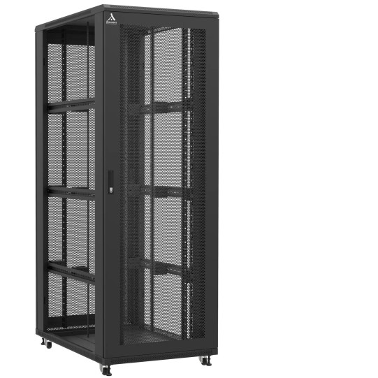 En kit - Baie serveur 47U 800x1200x2283mm (LxPxH) 800kg, Porte avant et arrière nid d'abeille, Sans panneaux latéraux main product photo