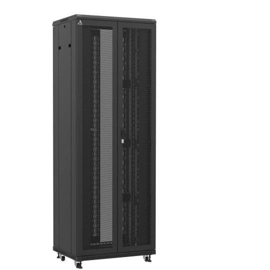 En kit - Baie serveur 47U 800x600x2283mm (LxPxH) 800kg, Porte avant double nid d'abeille / Porte arrière en verre double main product photo