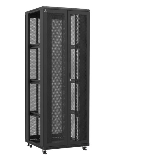 En kit - Baie serveur 47U 800x800x2283mm (LxPxH) 800kg, Porte avant double nid d'abeille / Porte arrière double nid d'abeille, Sans panneaux latéraux main product photo