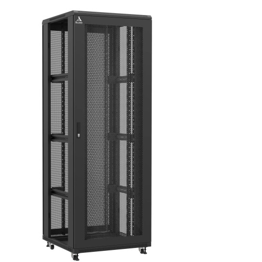 En kit - Baie serveur 47U 800x800x2283mm (LxPxH) 800kg, Porte avant nid d'abeille / Porte arrière double nid d'abeille, Sans panneaux latéraux main product photo