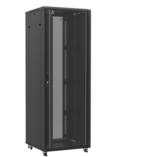 En kit - Baie serveur 47U 800x800x2283mm (LxPxH) 800kg, Porte avant et arrière en verre double main product photo