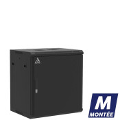 Coffret mural 12U monté, Porte pleine, 600X450X635 LxPxH (mm)