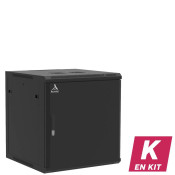 Coffret mural 12U en kit, Porte pleine, 600X600X635 LxPxH (mm)