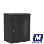 Coffret mural 15U monté, Porte nid d'abeille, 600X450X769 LxPxH (mm)