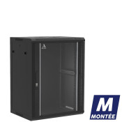Coffret mural 15U monté, Porte en verre, 600X450X769 LxPxH (mm)