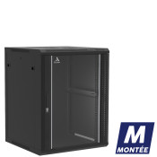Coffret mural 15U monté, Porte en verre, 600X600X769 LxPxH (mm)
