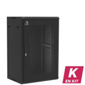 Coffret mural 18U en kit, Porte nid d'abeille, 600X450X901 LxPxH (mm)