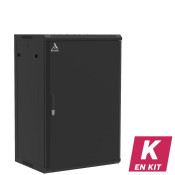 Coffret mural 18U en kit, Porte pleine, 600X450X901 LxPxH (mm)