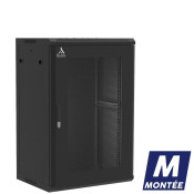Coffret mural 18U monté, Porte nid d'abeille, 600X450X901 LxPxH (mm)