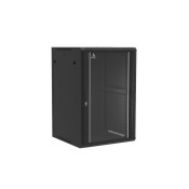 Coffret mural 18U monté, Porte en verre, 600X600X901 LxPxH (mm)