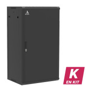 Coffret mural 21U en kit, Porte pleine, 600X450X1035 LxPxH (mm)
