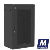 Coffret mural 21U monté, Porte nid d'abeille, 600X450X1035 LxPxH (mm)