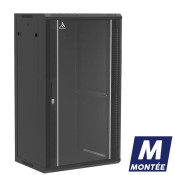 Coffret mural 21U monté, Porte en verre, 600X450X1035 LxPxH (mm)