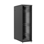 Baie en kit Ligne 1200 42U 600x1200mm, porte avant : Sans Porte, porte arrière : Simple Nid d'Abeille, avec panneaux latéraux