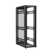 Baie en kit Ligne 1200 42U 600x1200mm, porte avant : Sans Porte, porte arrière : Simple Nid d'Abeille, sans panneaux latéraux
