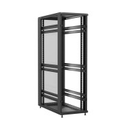 Baie en kit Ligne 1200 42U 600x1200mm, porte avant : Sans Porte, porte arrière : Simple Verre, sans panneaux latéraux