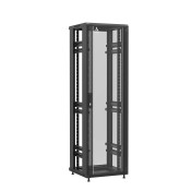 Baie en kit Ligne 1200 42U 600x600mm, porte avant : Simple Verre, porte arrière : Sans Porte, sans panneaux latéraux