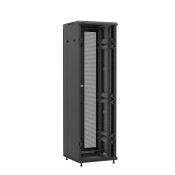Baie en kit Ligne 1200 42U 600x600mm, porte avant : Sans Porte, porte arrière : Double Nid d'Abeille, avec panneaux latéraux