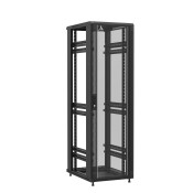 Baie en kit Ligne 1200 42U 600x800mm, porte avant : Simple Verre, porte arrière : Sans Porte, sans panneaux latéraux