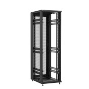 Baie en kit Ligne 1200 42U 600x800mm, porte avant : Sans Porte, porte arrière : Simple Nid d'Abeille, sans panneaux latéraux