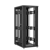 Baie en kit Ligne 1200 42U 800x1200mm, porte avant : Sans Porte, porte arrière : Double Nid d'Abeille, sans panneaux latéraux