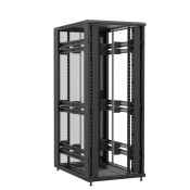 Baie en kit Ligne 1200 42U 800x1200mm, porte avant : Sans Porte, porte arrière : Simple Verre, sans panneaux latéraux