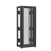 Baie en kit Ligne 1200 42U 800x600mm, porte avant : Simple Verre, porte arrière : Sans Porte, sans panneaux latéraux