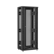 Baie en kit Ligne 1200 42U 800x600mm, porte avant : Sans Porte, porte arrière : Double Nid d'Abeille, sans panneaux latéraux