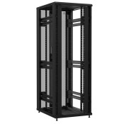 Baie en kit Ligne 1200 47U 800x1000mm, porte avant : Sans Porte, porte arrière : Double Verre, sans panneaux latéraux