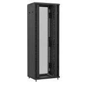 Baie en kit Ligne 1200 47U 800x600mm, porte avant : Sans Porte, porte arrière : Simple Verre, avec panneaux latéraux