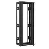 Baie en kit Ligne 1200 47U 800x600mm, porte avant : Sans Porte, porte arrière : Sans Porte, sans panneaux latéraux