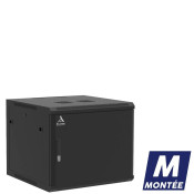 Coffret mural 9U monté, Porte pleine, 600X600X501 LxPxH (mm)