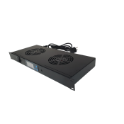 12847 - 2 VENTILATEURS AVEC THERMOSTAT 1U PROF 19CM -