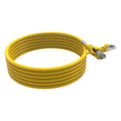CORDON RJ45 CAT6 FUTP 100OHMS LSOH SURMOULE JAUNE LG 3M