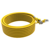 CORDON RJ45 CAT6 FUTP 100OHMS LSOH SURMOULE JAUNE LG 7M