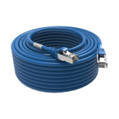CORDON RJ45 CAT6 FUTP 100OHMS LSOH SURMOULE BLEU LG 20M