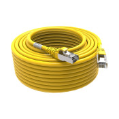 CORDON RJ45 CAT6 FUTP 100OHMS LSOH SURMOULE JAUNE LG 20M