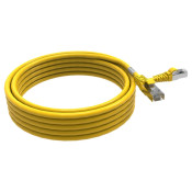 Cordon RJ45 cat 6a SFTP 100 Ohms LSOH, jaune, 5m