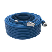 Cordon RJ45 cat 6a SFTP 100 Ohms LSOH, bleu, 15m