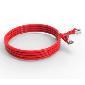 Cordon RJ45 cat7 SFTP 100 Ohms LSOH surmoulé rouge 2m