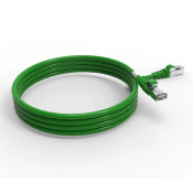 Cordon RJ45 cat7 SFTP 100 Ohms LSOH surmoulé vert 2m