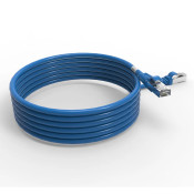 Cordon RJ45 cat7 SFTP 100 Ohms LSOH surmoulé bleu 3m