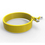 Cordon RJ45 cat7 SFTP 100 Ohms LSOH surmoulé jaune 3m