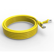 Cordon RJ45 cat7 SFTP 100 Ohms LSOH surmoulé jaune 5m