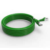 Cordon RJ45 cat7 SFTP 100 Ohms LSOH surmoulé vert 5m