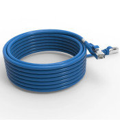 Cordon RJ45 cat7 SFTP 100 Ohms LSOH surmoulé bleu 7m