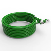Cordon RJ45 cat7 SFTP 100 Ohms LSOH surmoulé vert 7m