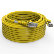 Cordon RJ45 cat7 SFTP 100 Ohms LSOH surmoulé jaune 10m